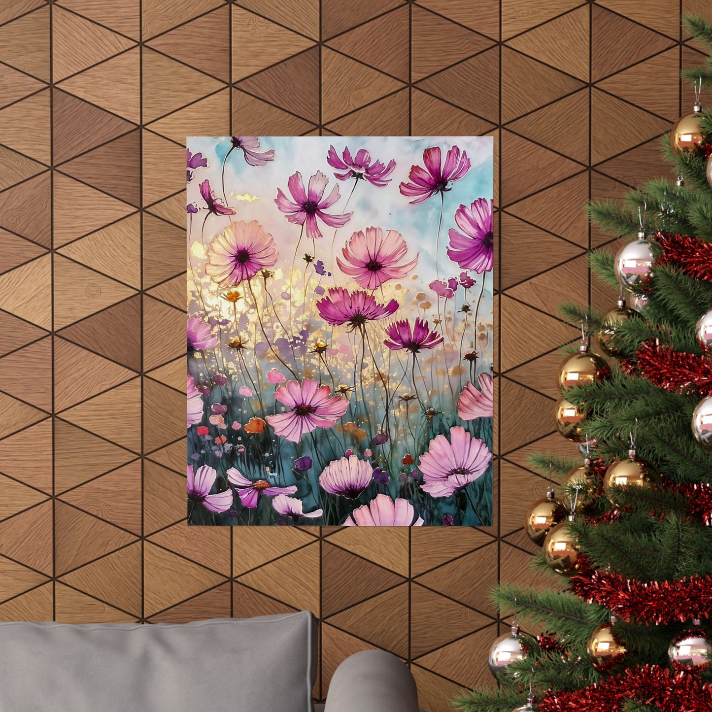 Fields Of Purple Flowers Poster