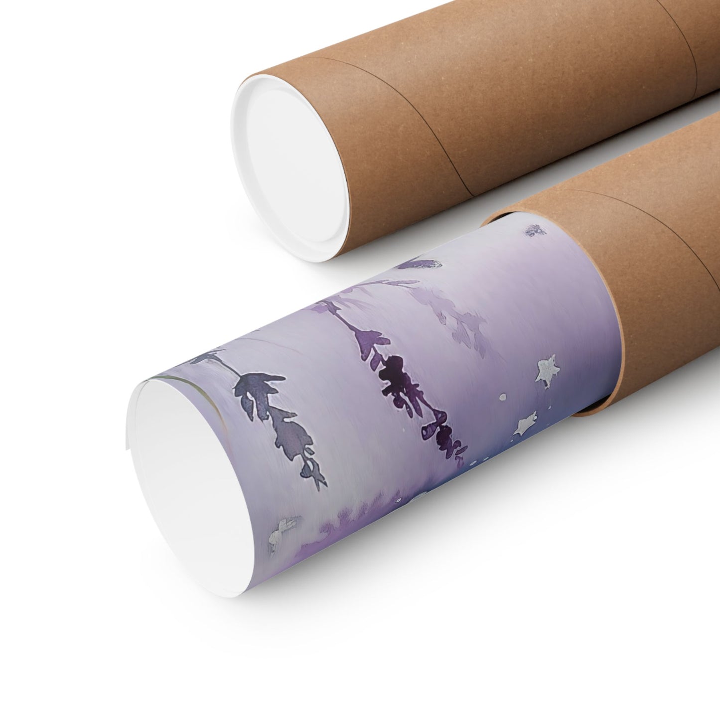 Moonlit Flowers Poster