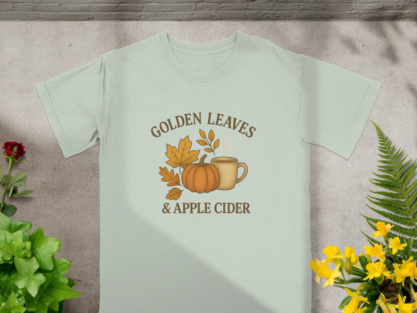 Golden Leaves Crewneck Pumpkin and Apple Cider product