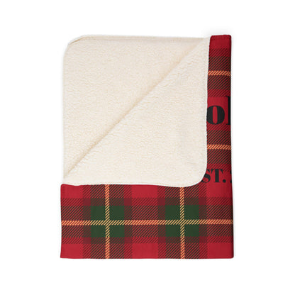 Traditional Red Plaid Family Blanket