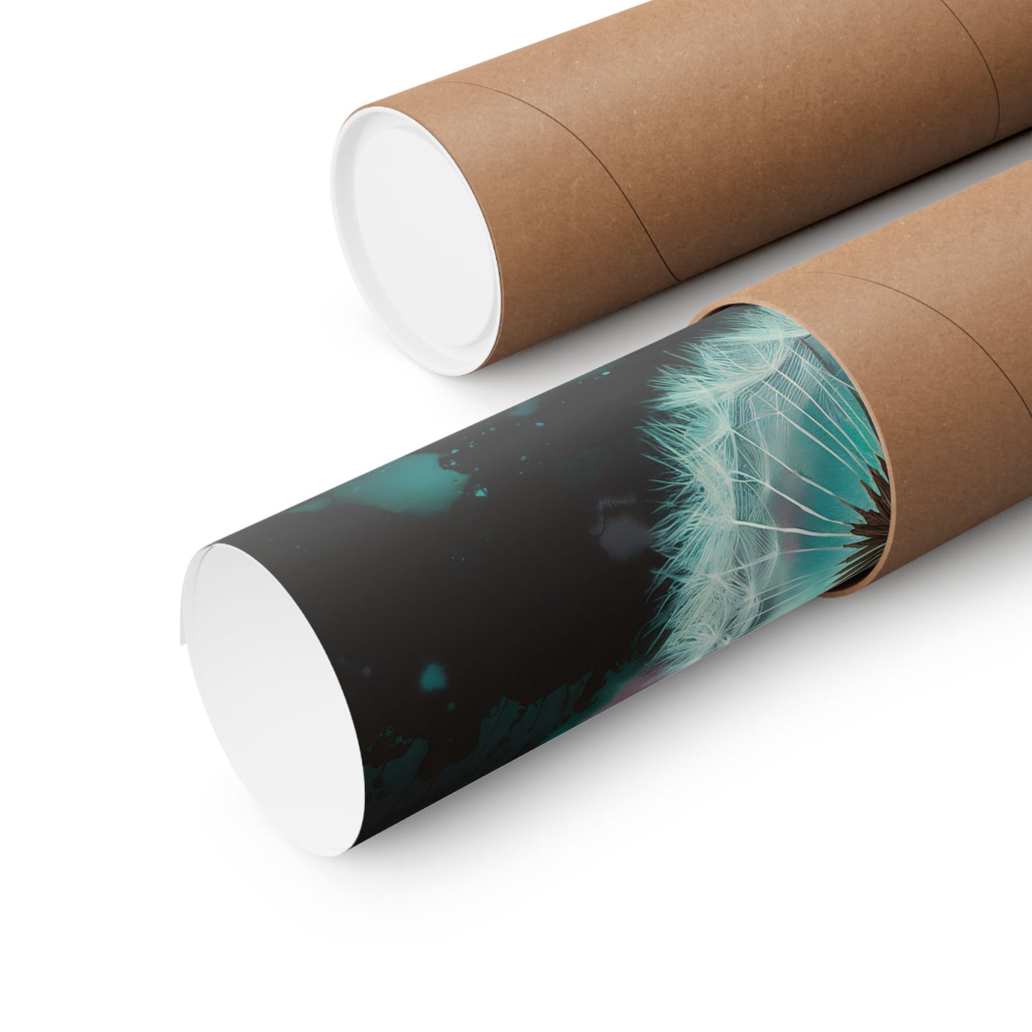 Dandelion Seeds Blowing Away Poster