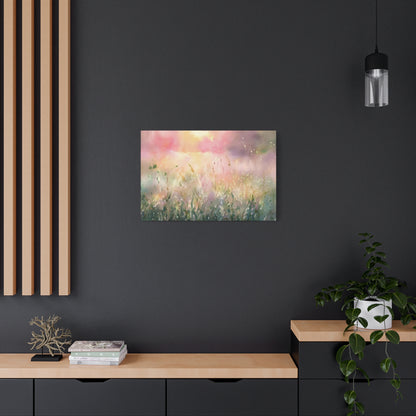 Wild Garden at Sunrise Canvas