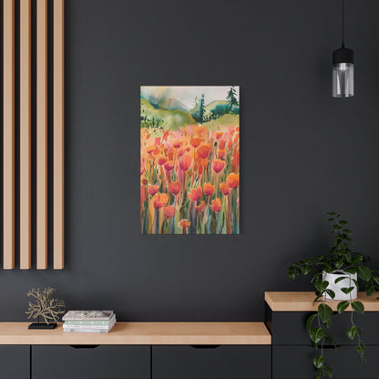 Field Of Flowers Canvas Wall Art