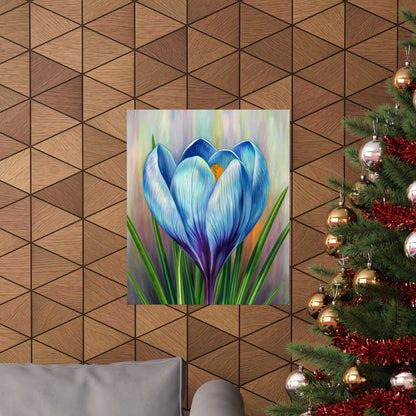 Blooming Crocus Flower Poster