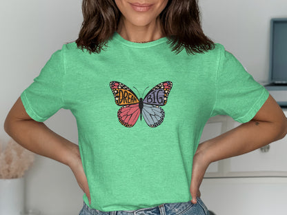 Dream Big Butterfly Graphic Tee Shirt product type