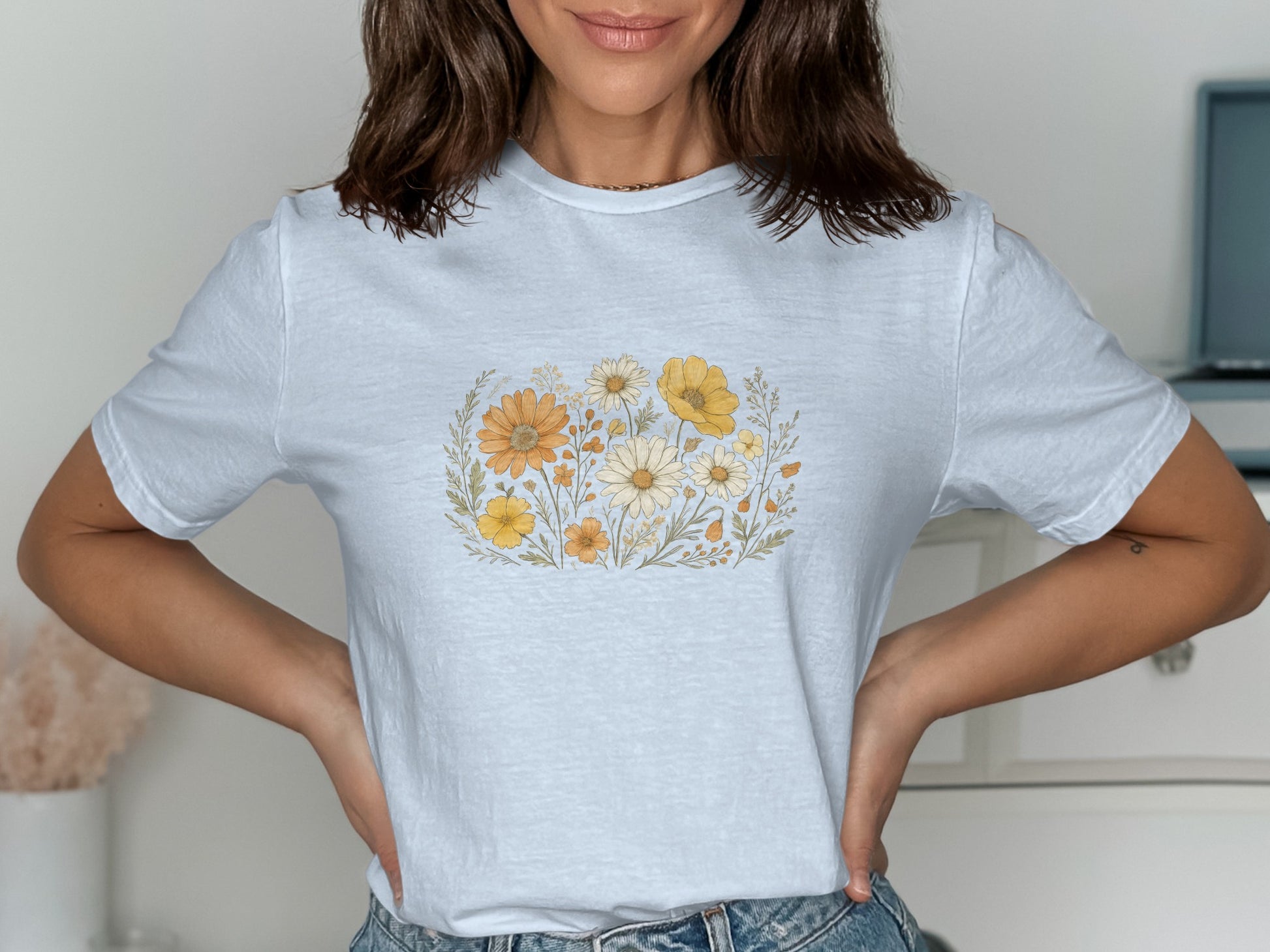 Floral Print Casual T-Shirt for Women product