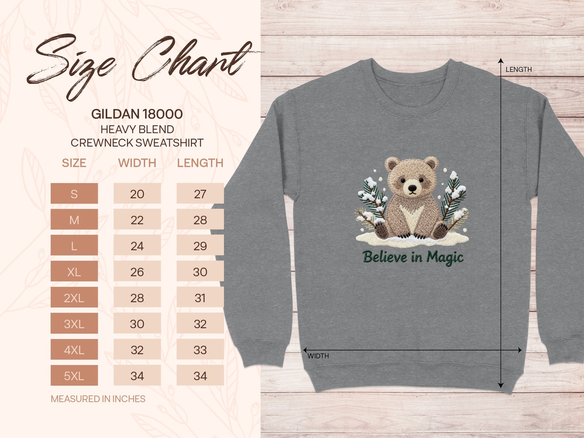 Cute Bear Believe in Magic Sweatshirt for Kids