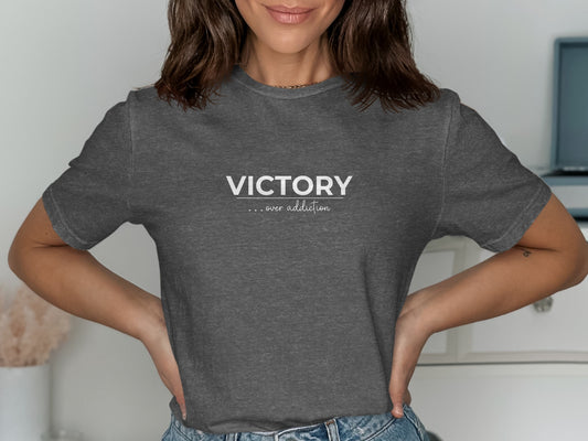 Victory Over Addiction Graphic T-Shirt Product