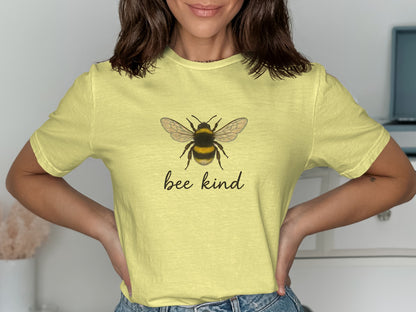Bee Kind Graphic with Bumblebee Design T-shirt product type