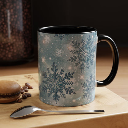 Winter Snowflake Design Coffee Mug