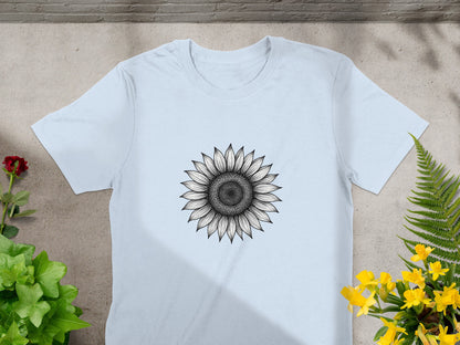 Sunflower Radiates Joy on Graphic T-Shirt product