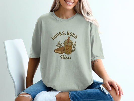 Books Boba Bliss Graphic Printed Tee Shirt product