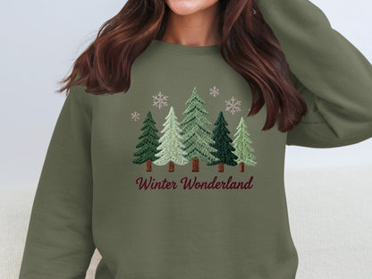Cozy Winter Wonderland Themed Sweatshirt Product