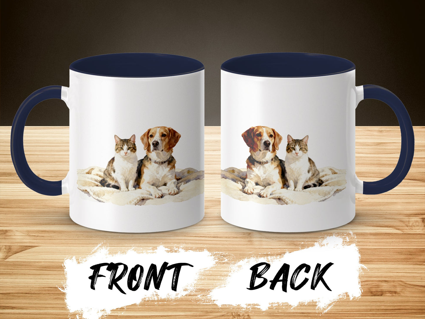 Cute Dog and Cat Design Mug product type