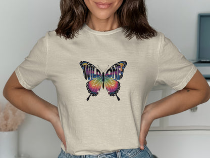 Wild One Vibrant Butterfly Graphic Tee product