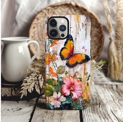 Butterfly Wildflower Vintage Phone Cases