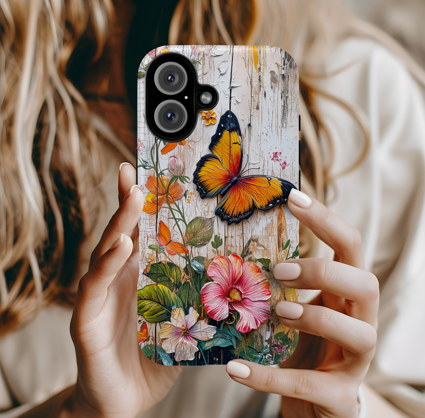 Butterfly Wildflower Vintage Phone Cases