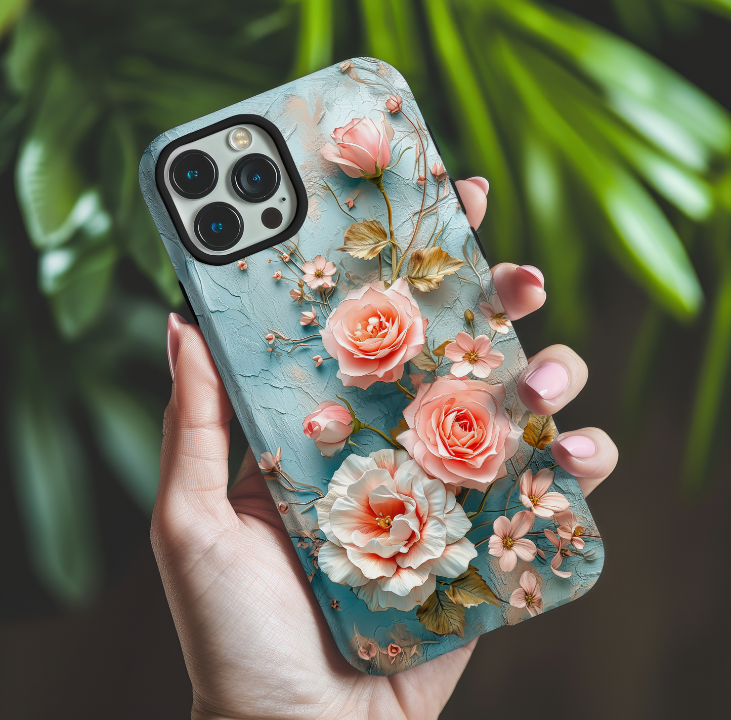 Vintage Pink Roses Phone Cases