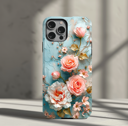 Vintage Pink Roses Phone Cases