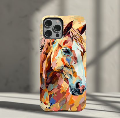 Geometric Wild Spirit - Modern Horse Phone Case