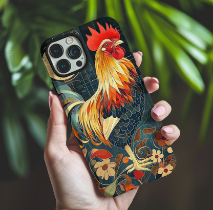 Vintage Rooster Art Phone Case