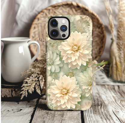 Dreamy Cream Dahlia Phone Case