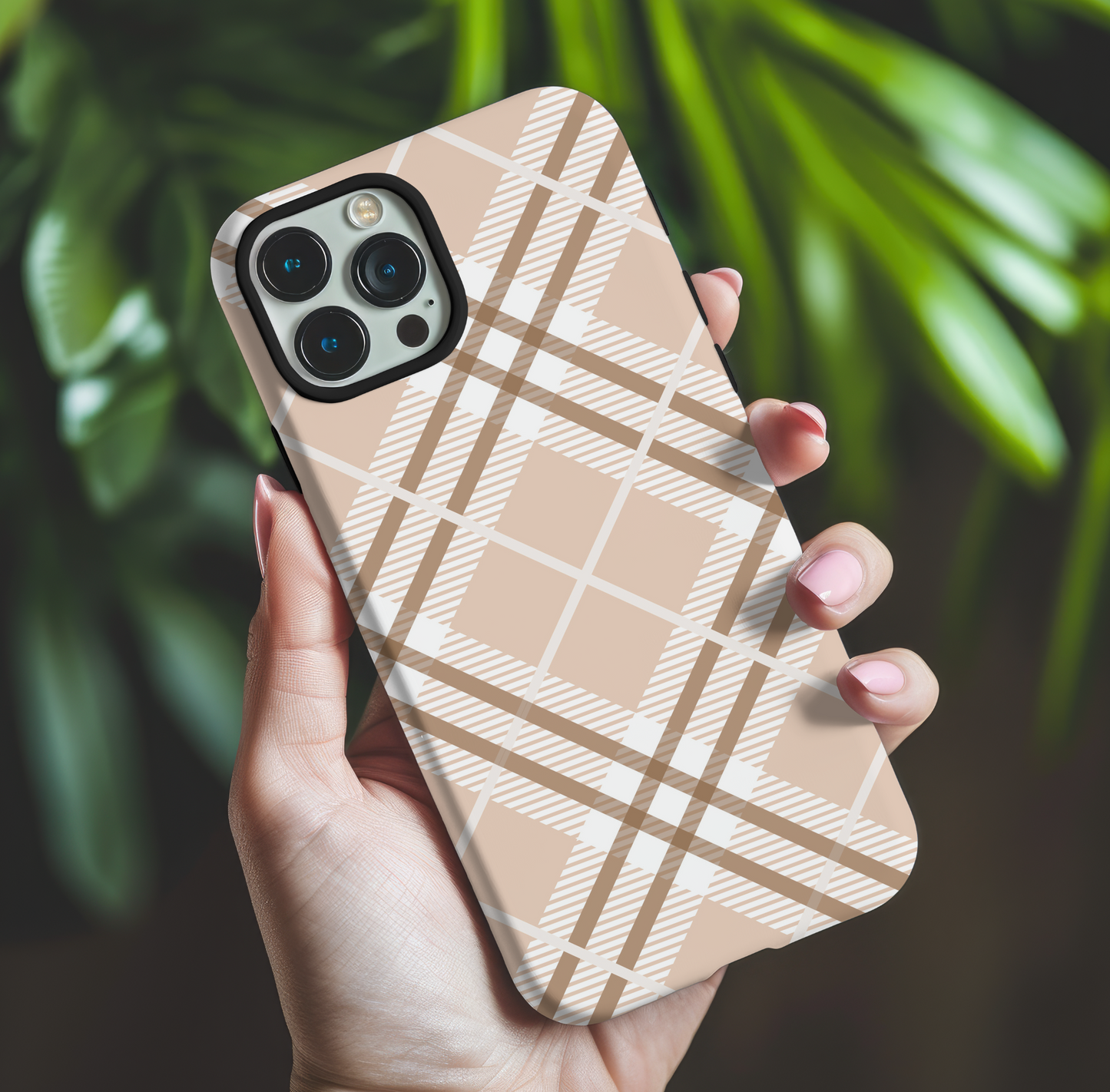 Designer Plaid Phone Case