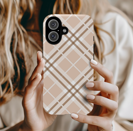 Designer Plaid Phone Case