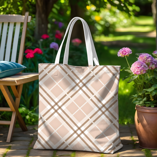 Timeless Plaid Tote Bag