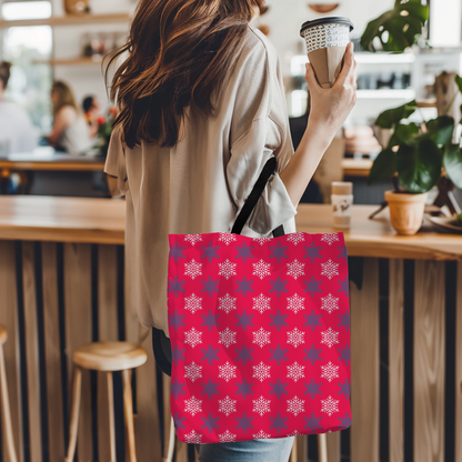 Pink Starlight Canvas Tote Bag