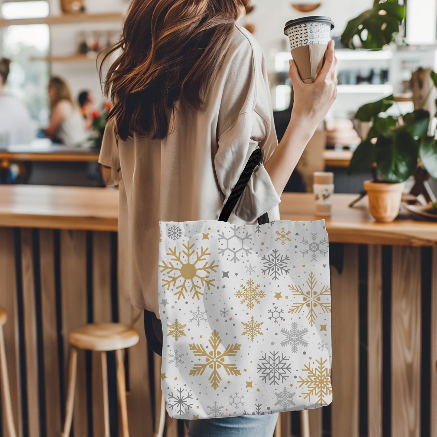 Frosted Elegance Tote Bag