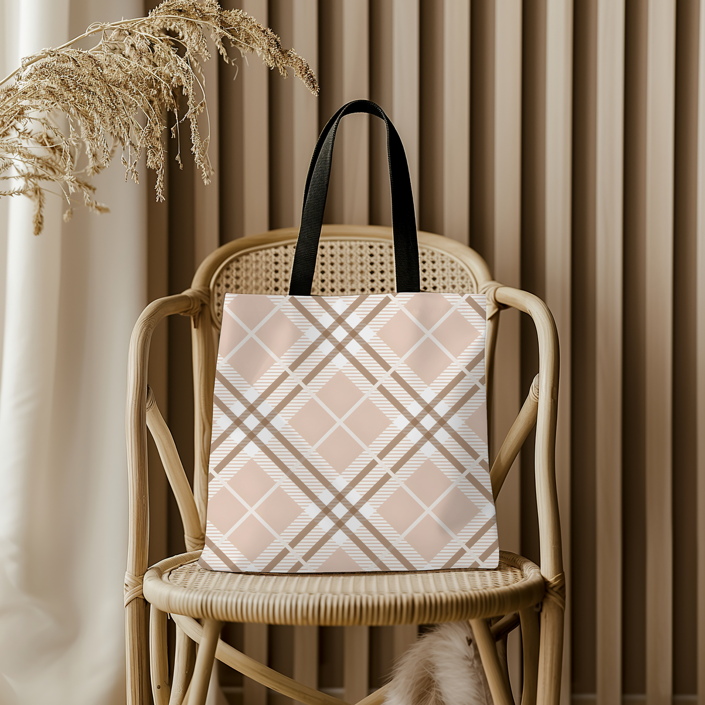 Timeless Plaid Tote Bag