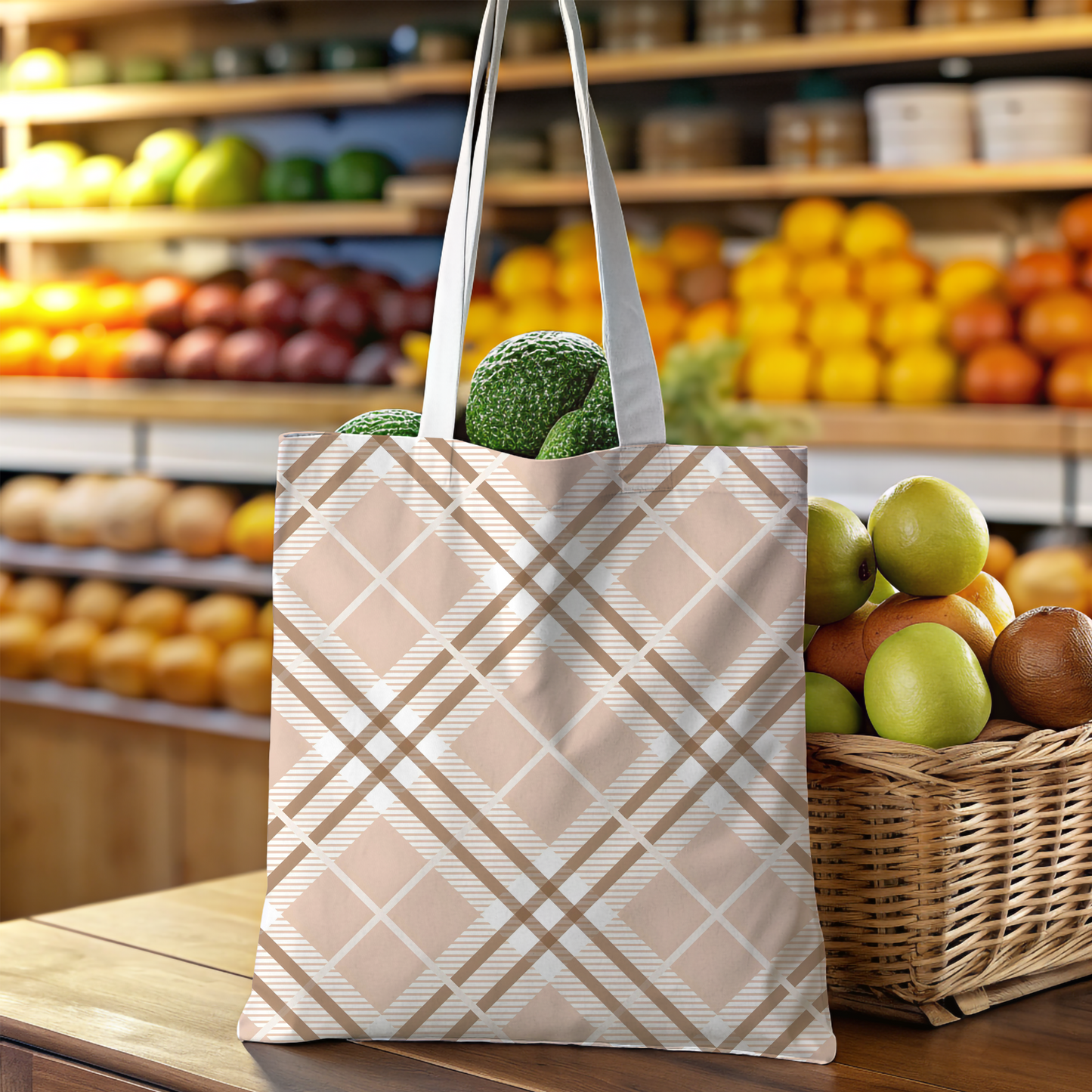 Timeless Plaid Tote Bag