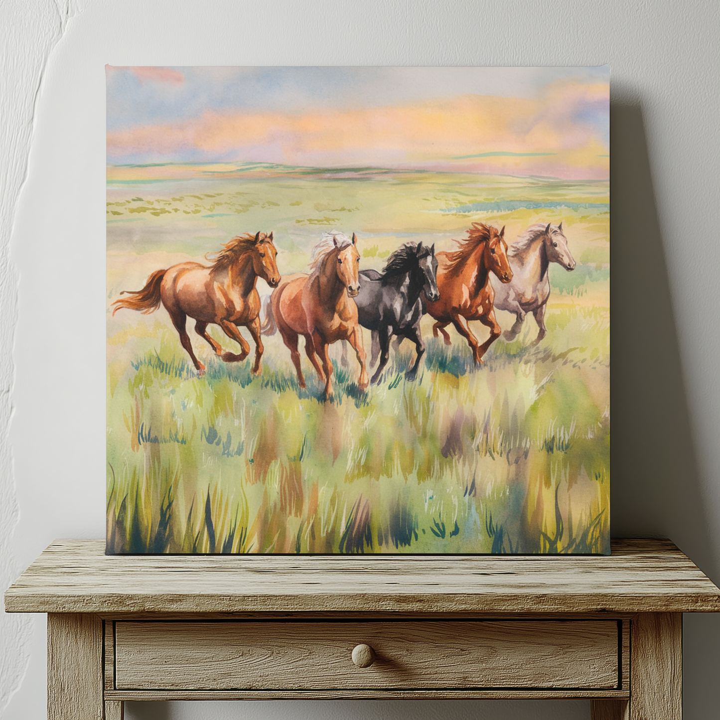 Wild Horses Canvas Wall Art