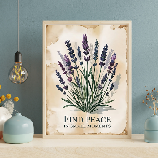 Find Peace In Small Moments Poster
