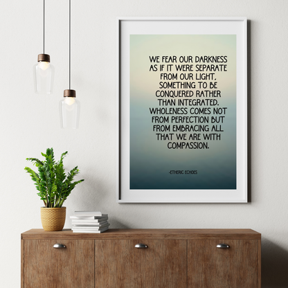 We Fear Our Darkness Poster