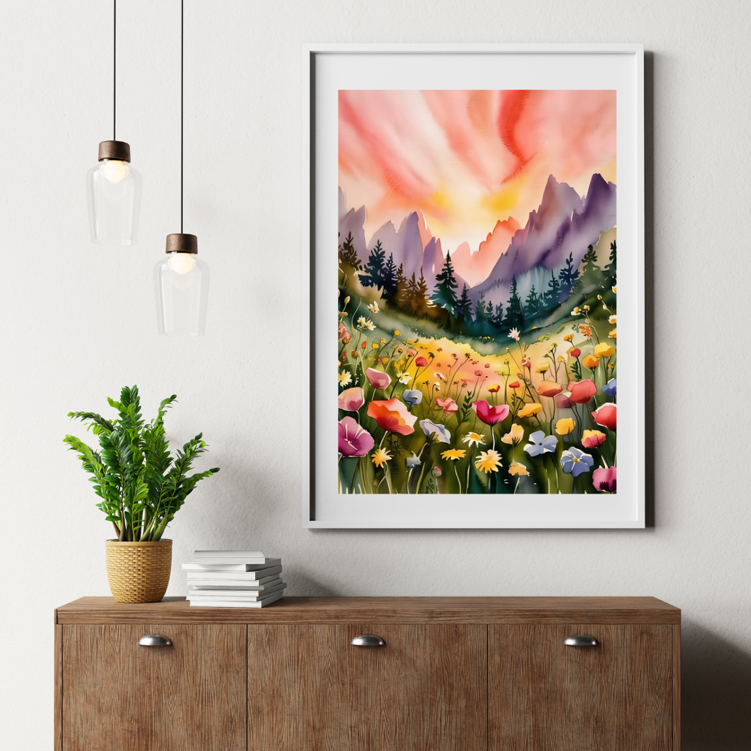 Flowering Meadow Poster