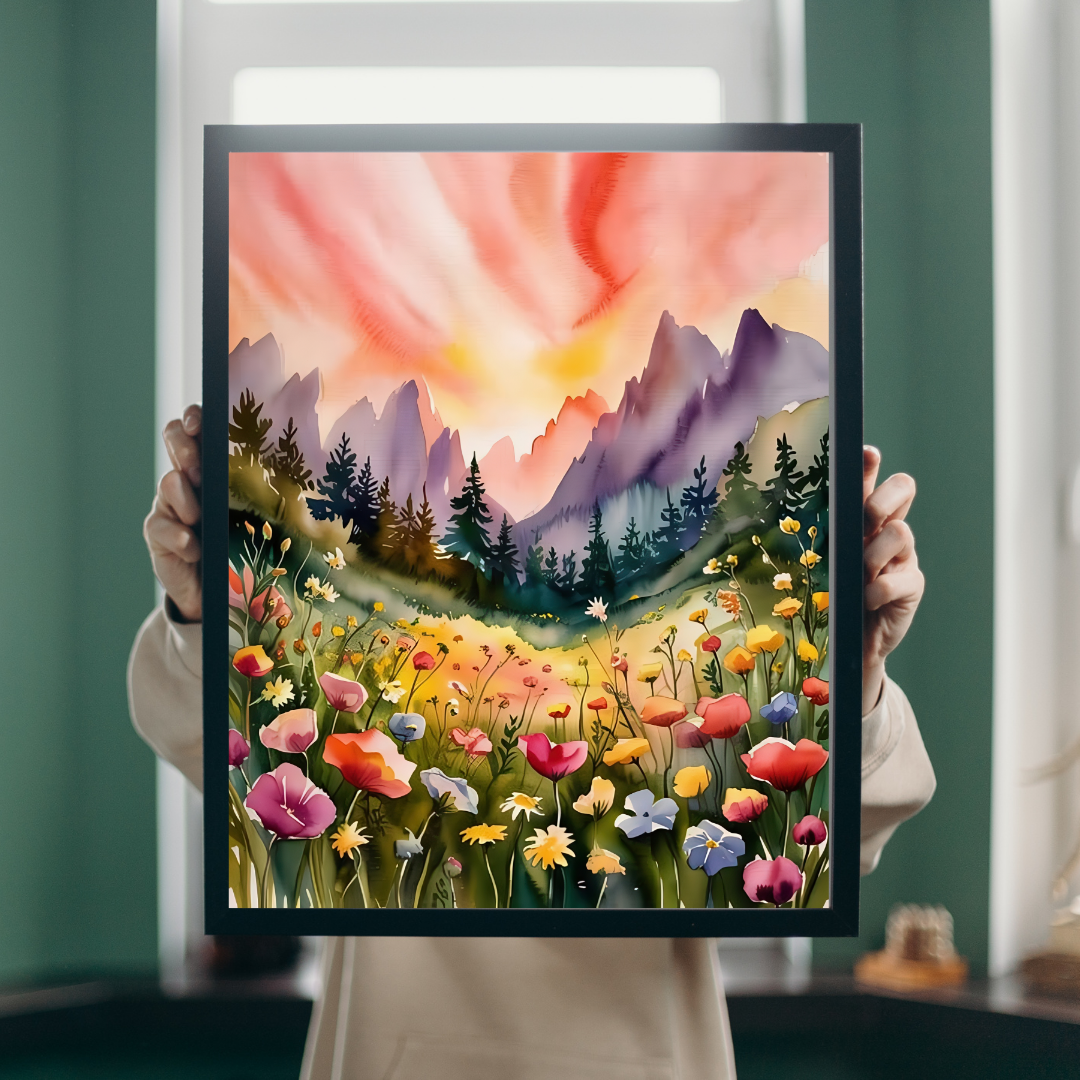 Flowering Meadow Poster