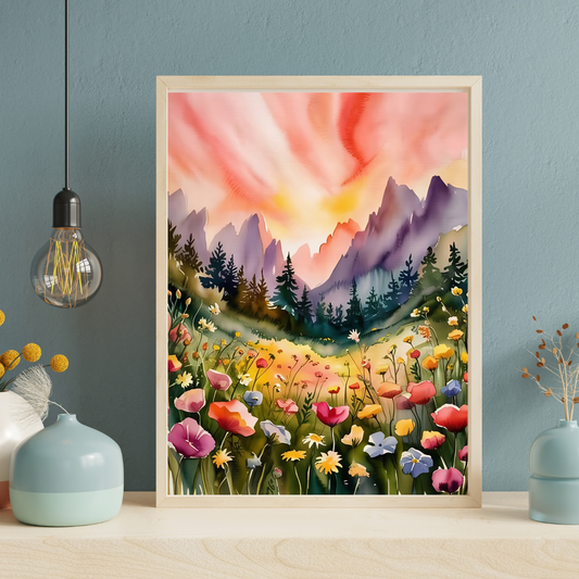 Flowering Meadow Poster
