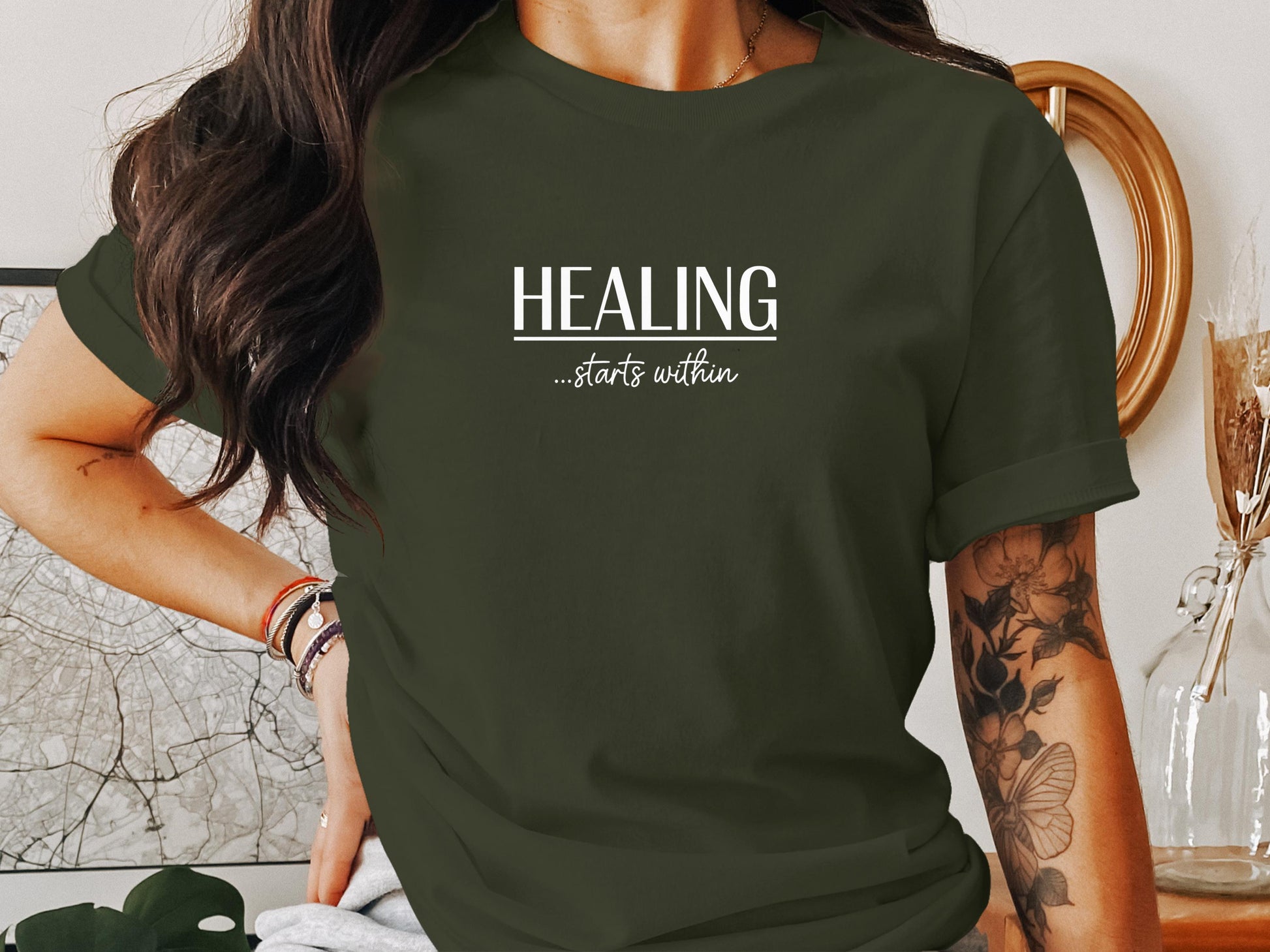 Healing Starts Within Printed T-shirt product type