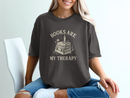 Books Are My Therapy Graphic Shirt product type