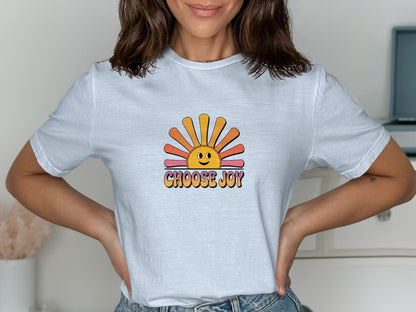 Choose Joy Sunburst Design T-Shirt product type