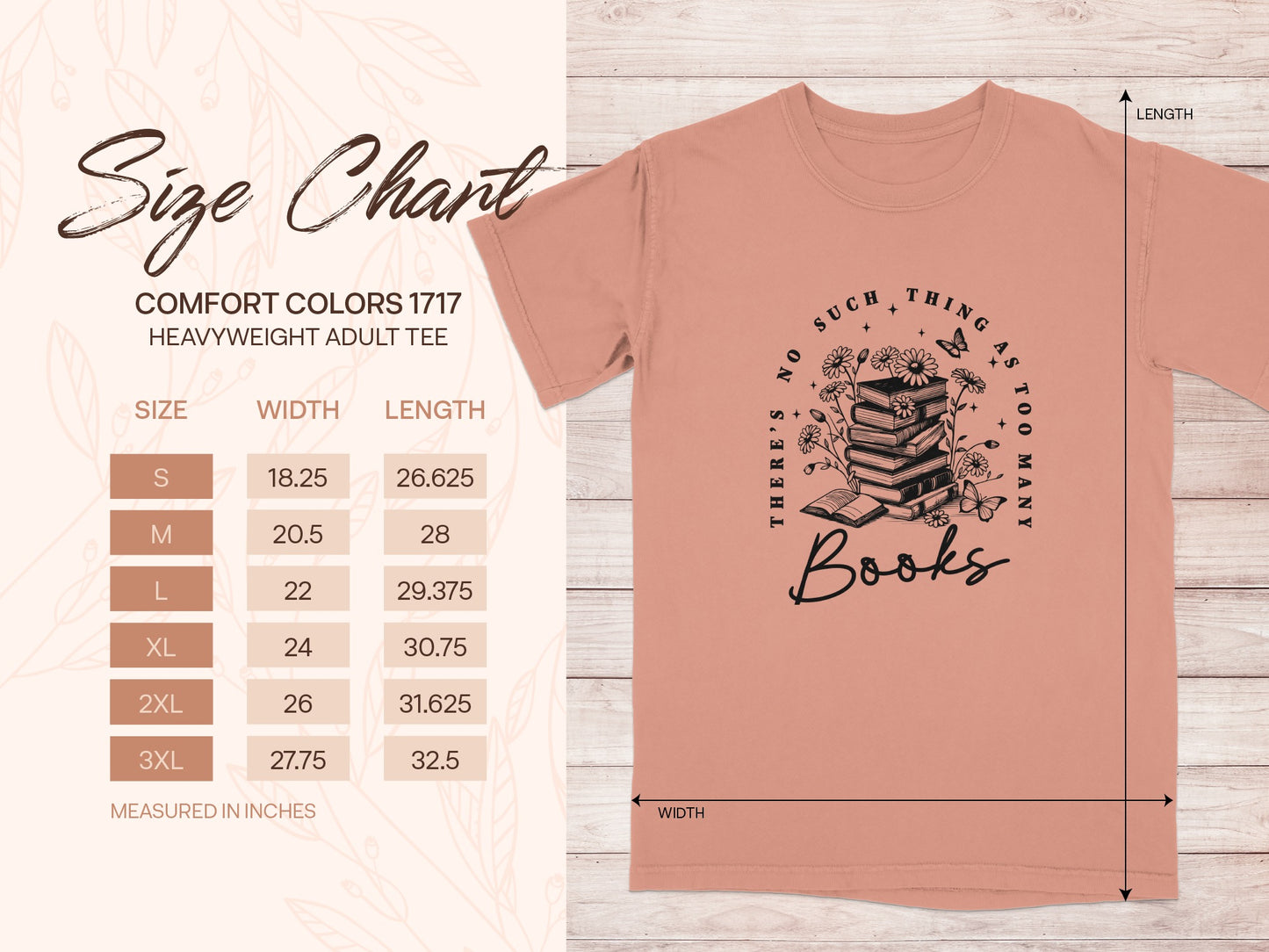 There's No Such Thing As Too Many Books Tee product