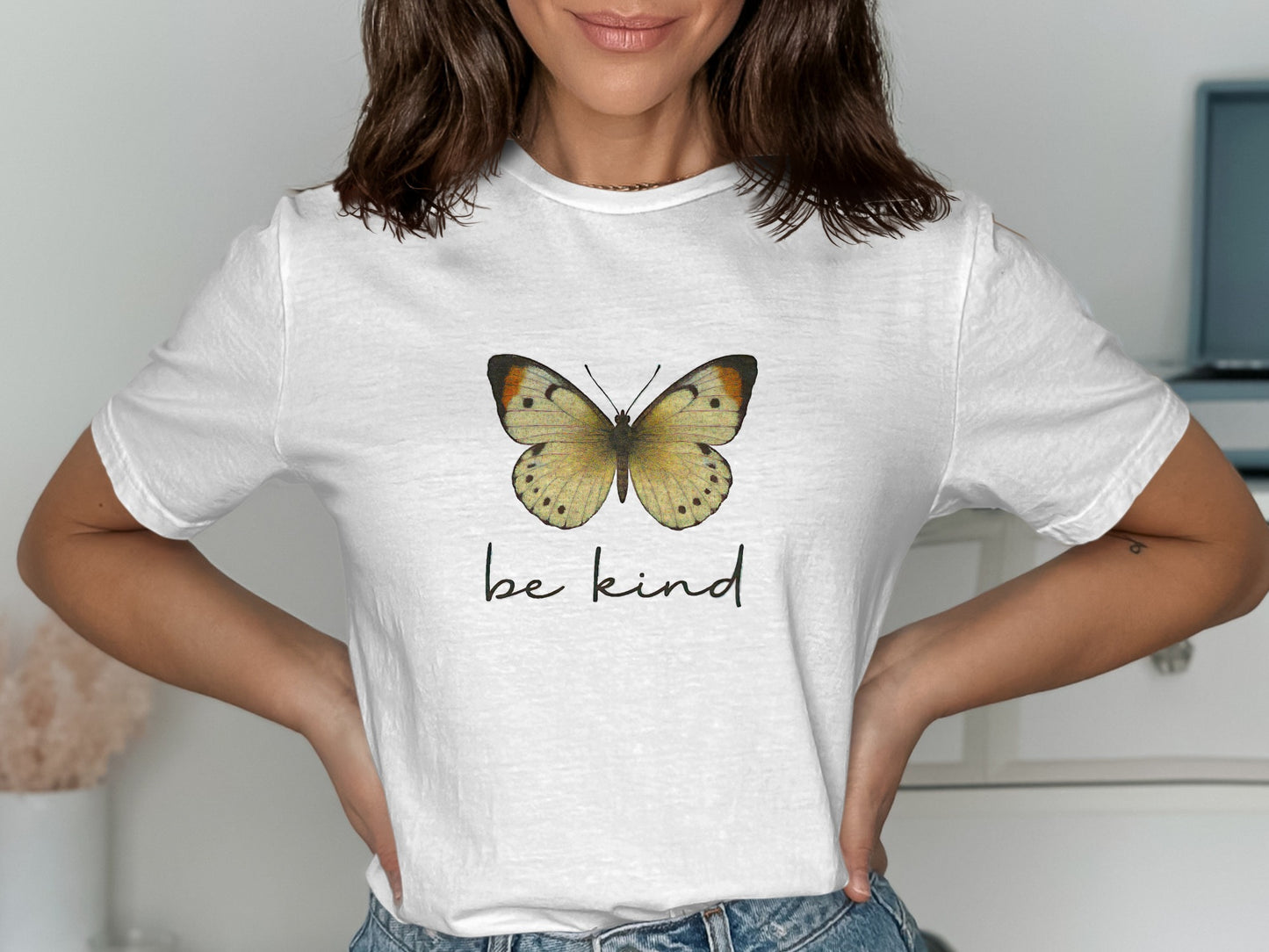 Inspirational Butterfly Be Kind Design T-shirt product type