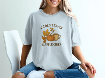 Golden Leaves And Apple Cider Graphic T-shirt product