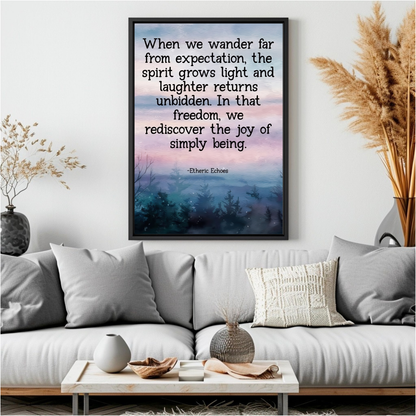 Forest Sunset Quote Wall Art – Printable Inspirational Poster