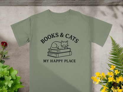 Books and Cats My Happy Place T-shirt product