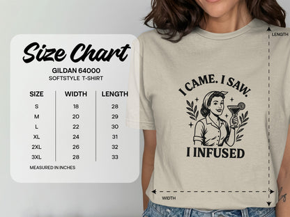 I Came I Saw I Infused Gildan Softstyle T-Shirt product
