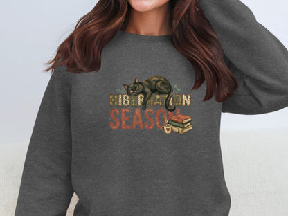 Hibernation Season Cozy Cat Themed Apparel