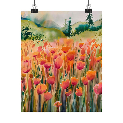 Field Of Flowers Poster